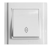 Выключатель одноклавишный проходной промежуточный Vesta-Electric Verona белый FVK020105BEL