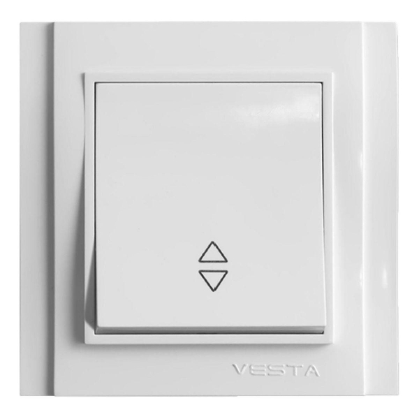 Выключатель одноклавишный проходной промежуточный Vesta-Electric Verona белый FVK020105BEL Выключатель одноклавишный проходной промежуточный Vesta-Electric Verona белый FVK020105BEL