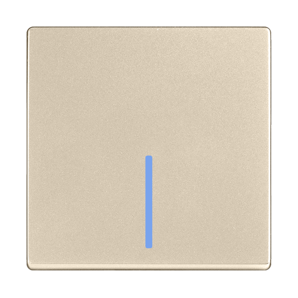 Выключатель Werkel одноклавишный проходной с подсветкой шампань W1112111 4690389157110