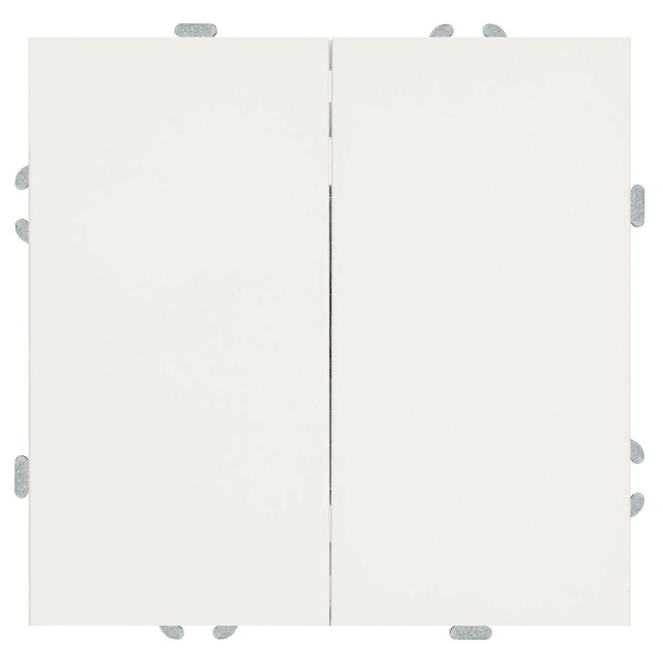 Выключатель двухклавишный Stekker Эмили белый фарфор RSW10-5104-01 49866