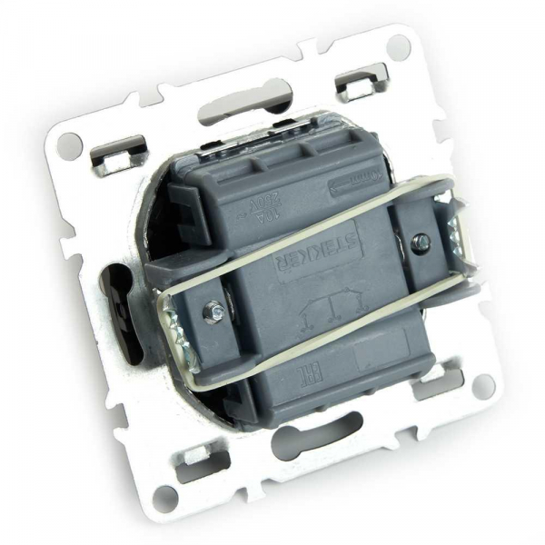 Выключатель двухклавишный Stekker Эрна черный PSW10-9104-03 49149 Выключатель двухклавишный Stekker Эрна черный PSW10-9104-03 49149