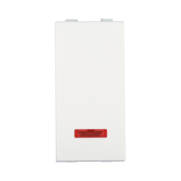 Переключатель LK Studio с двух мест, с индикатором 45х22,5мм (схема 6L) 16 A, 250 B (белый) LK45 850404-1 Переключатель LK Studio с двух мест, с индикатором 45х22,5мм (схема 6L) 16 A, 250 B (белый) LK45 850404-1