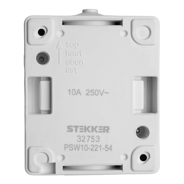 Выключатель двухклавишный Stekker Велена серый-графит PSW10-121-54 32753