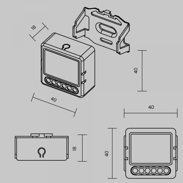 Wi-Fi выключатель двухканальный (без нуля) Maytoni Technical Smart home MSN002 Wi-Fi выключатель двухканальный (без нуля) Maytoni Technical Smart home MSN002