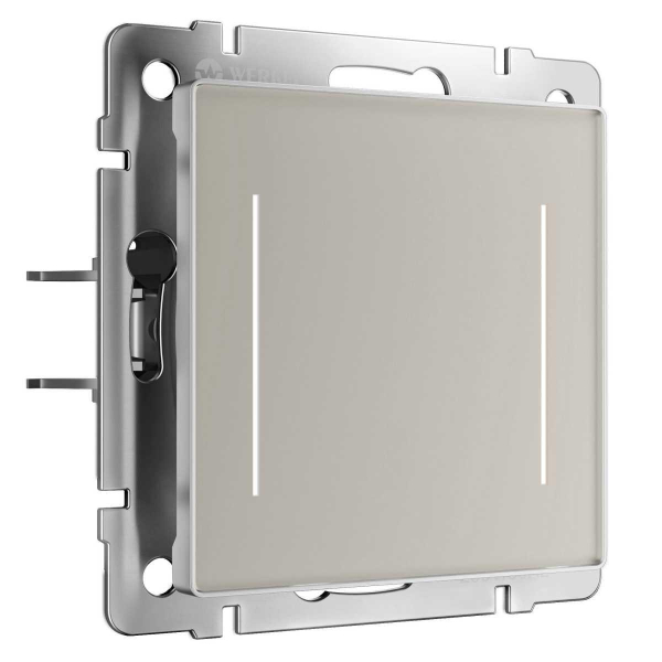 Сенсорный выключатель двухклавишный с подсветкой (дымчатый) W4522014/ a069763