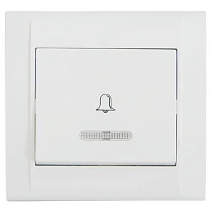 Кнопка звонка с подсв. (12v) Makel Defne 42001085