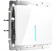 Выключатель одноклавишный проходной с подсветкой Werkel белый W1112101 4690389155079