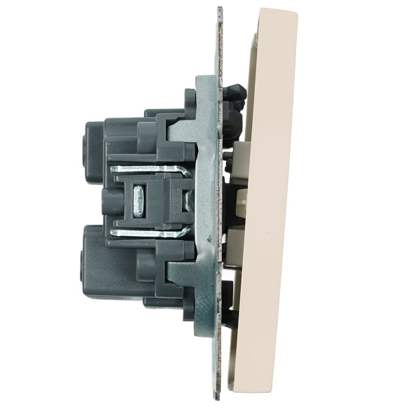 Выключатель 3-клавишный (механизм), Stekker, 250В, 10А Эмили, RSW10-5108-08, кашемир, soft touch 49896