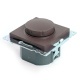 Выключатель диммирующий TRIAC Stekker Катрин шоколад GLS10-7106-04 49017