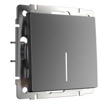 Выключатель Werkel одноклавишный с подсветкой графит W1110164 4690389194313