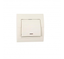 Выключатель с подсветкой Lezard Deriy кремовый 702-0303-111