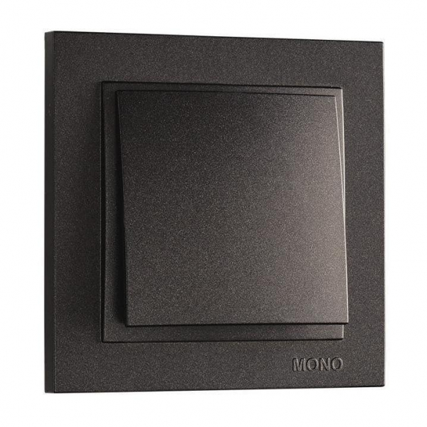 Выключатель Mono Electric Despina одноклавишный графит 102-202025-100 Выключатель Mono Electric Despina одноклавишный графит 102-202025-100