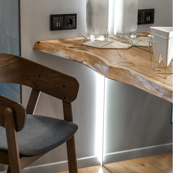 Выключатель двухклавишный проходной с подсветкой Werkel черный матовый W1122108 4690389156731