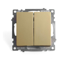 Переключатель двухклавишный Stekker Катрин золото GLS10-7107-08 49220