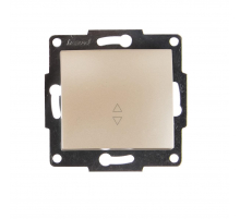 Выключатель проходной Lezard Karina белый жемчуг 707-3088-105