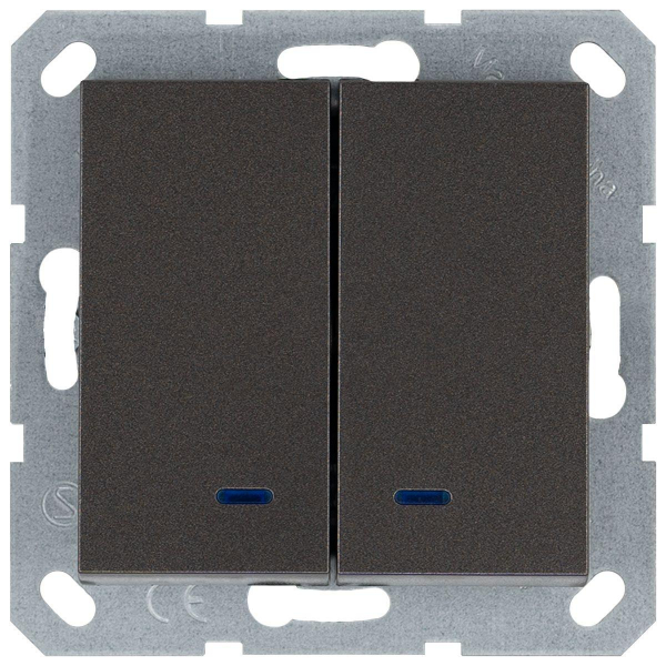 Выключатель двухклавишный Jasmart G3023NZ Выключатель двухклавишный Jasmart G3023NZ