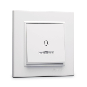 Кнопка звонка с подсветкой (12v) Makel Karea 56001085