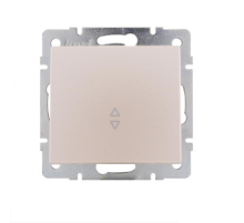 Выключатель проходной Lezard Rain белый жемчуг 703-3088-105