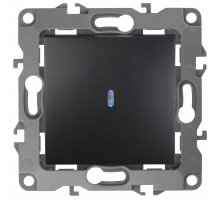 Выключатель одноклавишный с подсветкой ЭРА 12 10AX 250V 12-1102-05 Б0014637