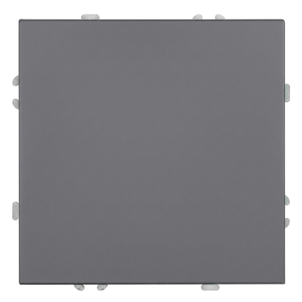 Переключатель 1-клавишный (механизм), STEKKER, 250В, 10A, серия Эмили, RSW10-5105-10, платиново-серый, soft touch 49945