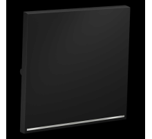 Клавиша для выключателя/переключателя одноклавишного с подсветкой S70 (графит) Voltum VLS000207