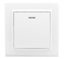 Минск Выключатель 1-клавишный СП с индикатором,10А, белый EKF Basic ERV10-121-10