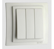 Выключатель Mono Electric Despina/ Larissa трехклавишный белый 500-001922-114