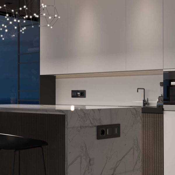 Сенсорный выключатель одноклавишный Werkel с подсветкой W4512008 4690389198007