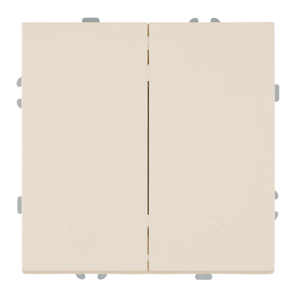 Выключатель 2-кл.самовозвр. (механизм), Stekker, 250В, 10А Эмили, RSW10-5113-08, кашемир, soft touch 50365