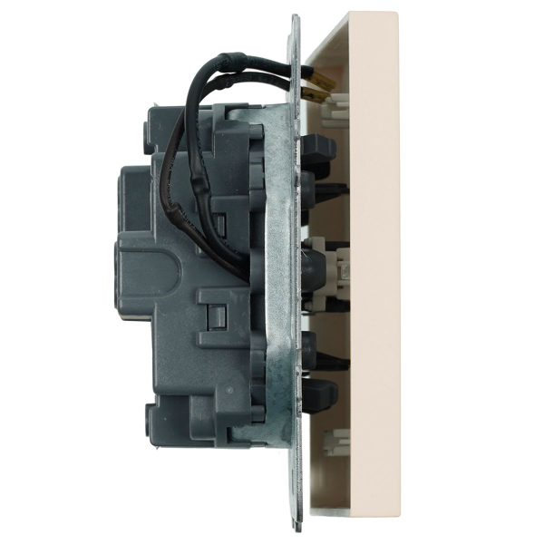 Выключатель 1-клавишный c индикатором (механизм), Stekker, 250В, 10А Эмили, RSW10-5101-08, кашемир, soft touch 49889