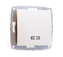 Выключатель Mono Electric Despina/ Larissa одноклавишный с подсветкой жемчуг 500-002525-101