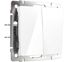 Перекрестный переключатель двухклавишный Werkel белый W1123001 4690389182105