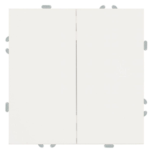 Переключатель двухклавишный Stekker Эмили белый фарфор RSW10-5107-01 49869