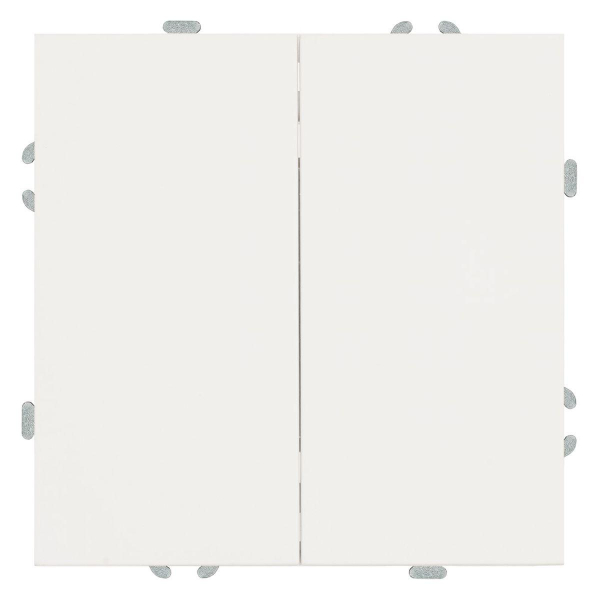 Переключатель двухклавишный Stekker Эмили белый фарфор RSW10-5107-01 49869