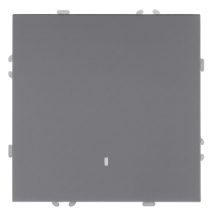 Выключатель 1-клавишный c индикатором (механизм), STEKKER, 250В, 10А, серия Эмили, RSW10-5101-10, платиново-серый, soft touch 49941