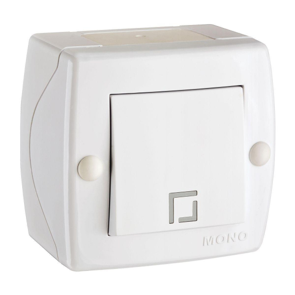 Выключатель Mono Electric Octans IP20 одноклавишный белый 104-010101-100 Выключатель Mono Electric Octans IP20 одноклавишный белый 104-010101-100