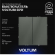 Выключатель встраиваемый Voltum S70 двухклавишный 10А, (титан) VLS020106