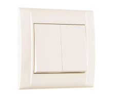 Выключатель Makel 2-кл. СП Defne 10А IP20 крем. 42010003