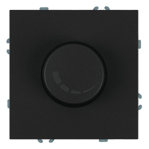 Выключатель диммирующий (механизм), Stekker, 250В, 500W Эмили, RSW10-5106-05, черный уголь, soft touch 49842