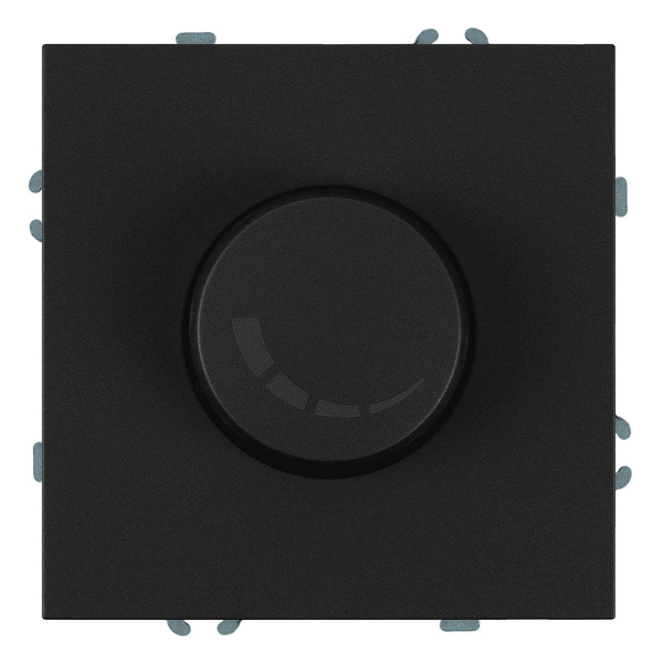 Выключатель диммирующий (механизм), Stekker, 250В, 500W Эмили, RSW10-5106-05, черный уголь, soft touch 49842