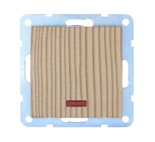 Переключатель LK Studio 1-кл., на 2 направления, c индикатором (схема 6L) 16 A, 250 B (сосна) LK60 860425-1