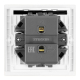 Выключатель 1-клавишный (механизм), Stekker, 250В, 10А Мия, RSW10-3103-01, белая магнолия 50428