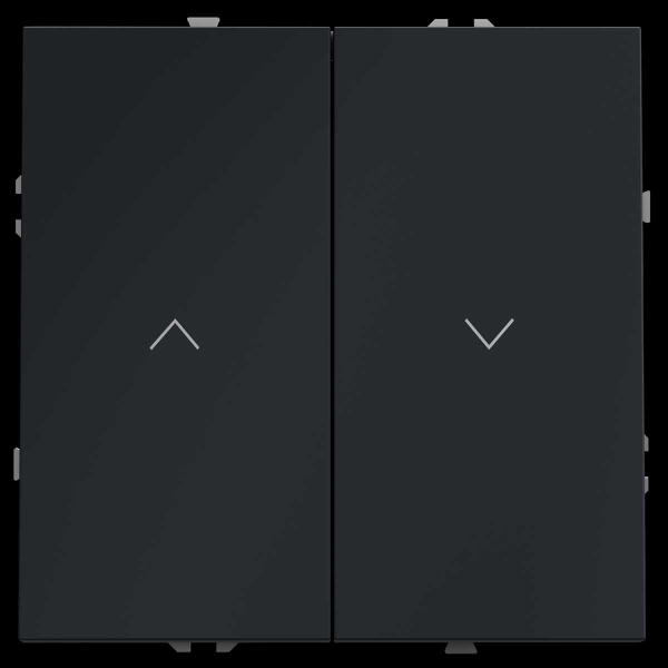 Выключатель встраиваемый S70 для жалюзи 10А, (графит) Voltum VLS020707