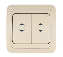 Выключатель 2 клав. прох. Makel Mimoza 25026