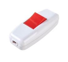 Выключатель навесной Lezard Accessories бело-красный 715-1101-611