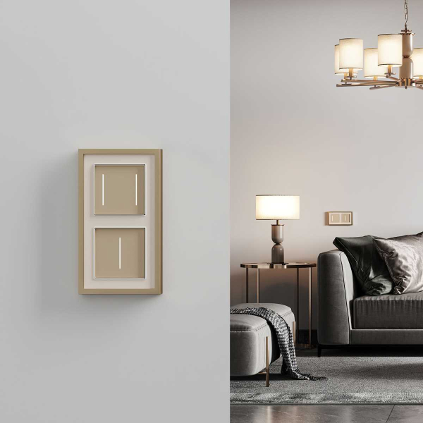 Сенсорный выключатель одноклавишный Werkel с подсветкой шампань W4512011 4690389198014