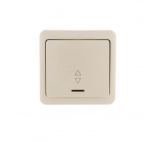 Выключатель проходной с подсв. Lezard Viola кремовый 751-0300-114