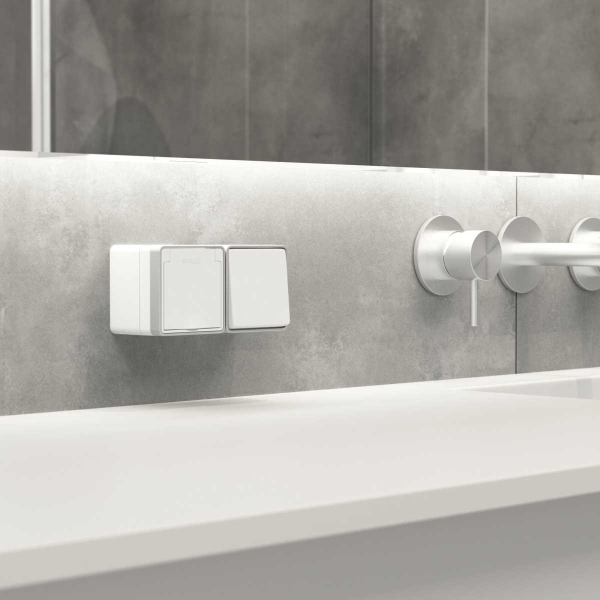 Выключатель одноклавишный влагозащищенный Werkel Gallant белый W5010201 4690389163920