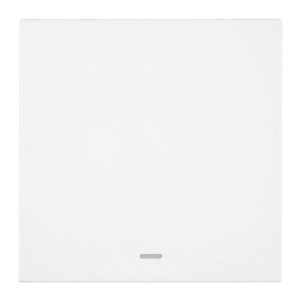 Выключатель 1-клавишный c индикатором (механизм), Stekker, 250В, 10А Мия, RSW10-3101-01, белая магнолия 50431