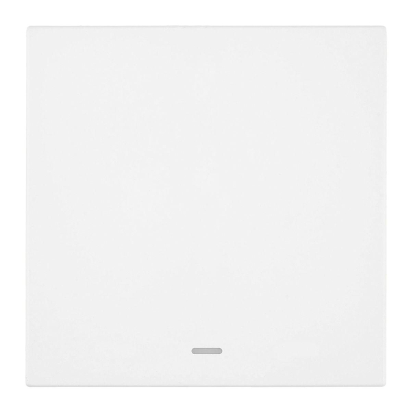 Выключатель 1-клавишный c индикатором (механизм), Stekker, 250В, 10А Мия, RSW10-3101-01, белая магнолия 50431